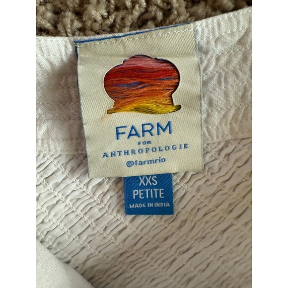 Farm Rio Anthropologie One-Shoulder A-Line Smocked Dress Women's Size XXS Petite - Picture 9 of 16